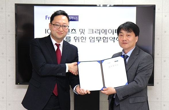 ▲김영종 프릭 대표(왼쪽)와 김경묵 메가뉴스 대표(사진:지디넷코리아 제공)