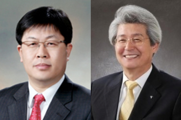 (왼쪽부터) 이경섭 전 농협은행장, 김태오 전 하나HSBC생명 사장/ 사진제공=DGB금융지주