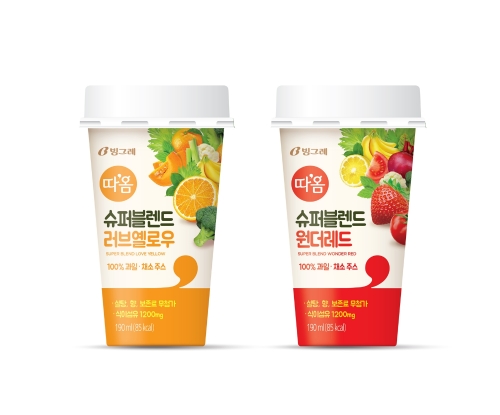 따옴 슈퍼블렌드 2종. 빙그레 제공