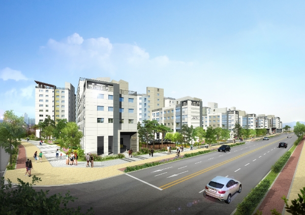 '김포한강 롯데캐슬' 투시도. / 사진=롯데캐슬.