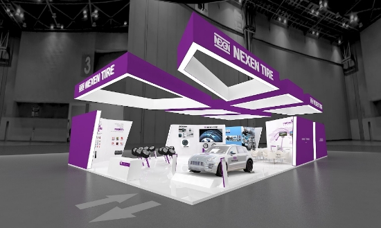 넥센타이어 타이어 쾰른 전시회 부스 이미지. 사진=넥스타이어.