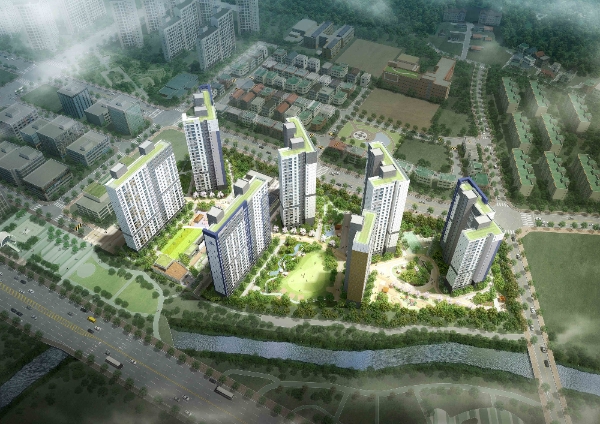 오산대역 더샵 센트럴시티 조감도. / 사진=포스코건설.