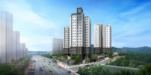 4일부터 잔여 30가구 공급을 시작하는 과천 센트레빌 투시도. / 사진=동부건설.