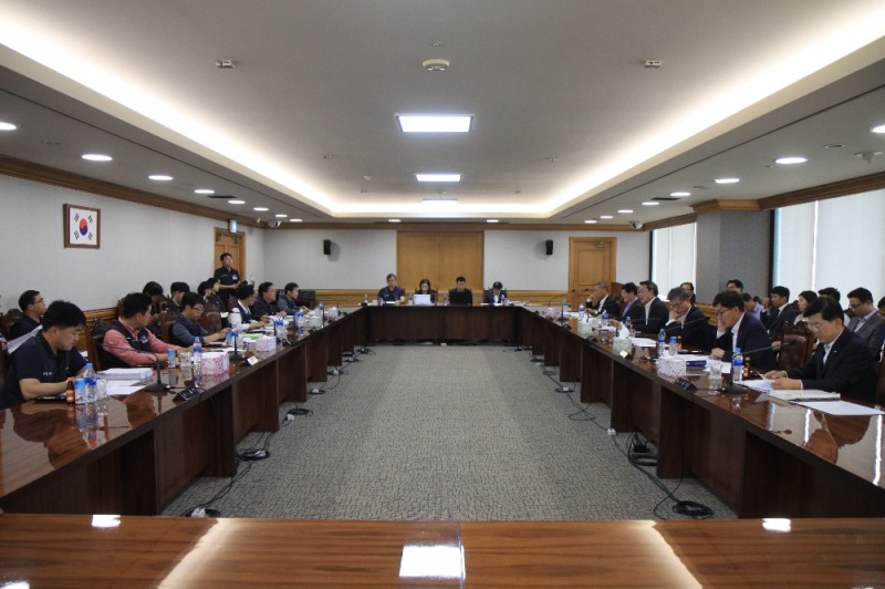 금융노사는 15일 서울 명동 은행회관에서 2018년 제4차 산별중앙교섭을 개최했다. / 사진출처= 전국금융산업노동조합(2018.06.15)