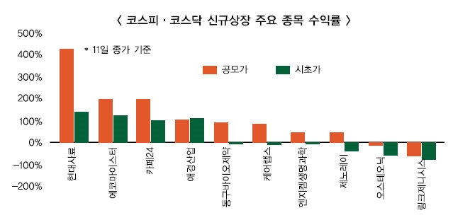 현대사료·에코마이스터·카페24…올해 공모주 투자 대박