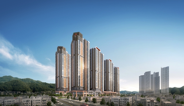 이달에 분양 일정을 잡고 있는 SK건설 '동래 3차 SK View' 투시도. / 사진=SK건설.