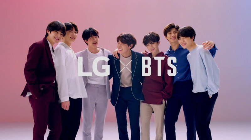방탄소년단 LG G7 광고, 50일 만에 1억 5000만뷰 돌파