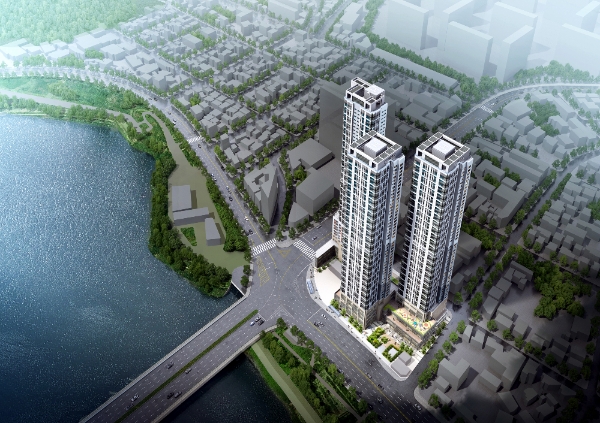 울산 우정지역주택조합 주상복합신축사업 조감도. / 자료=반도건설.