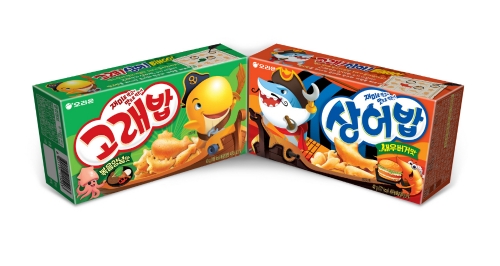 '고래밥'과 '상어밥'. 오리온 제공