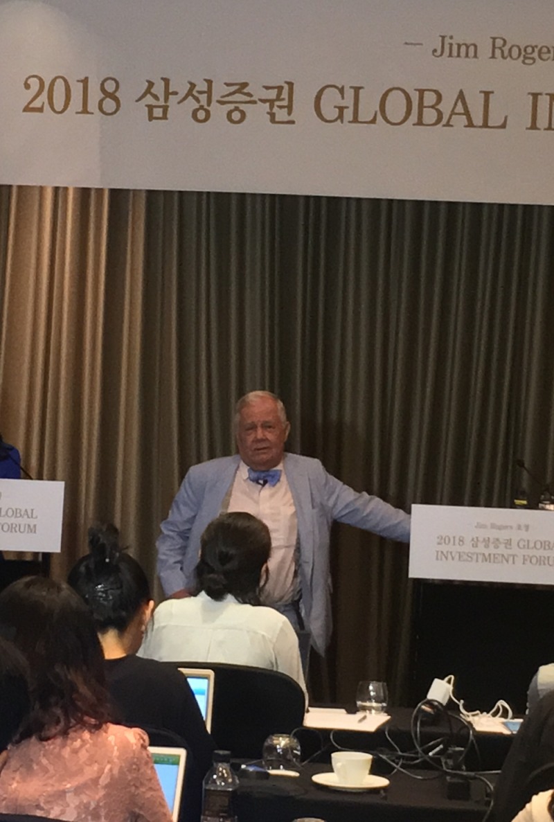 ▲짐 로저스 로저스홀딩스 회장./사진=한아란 기자