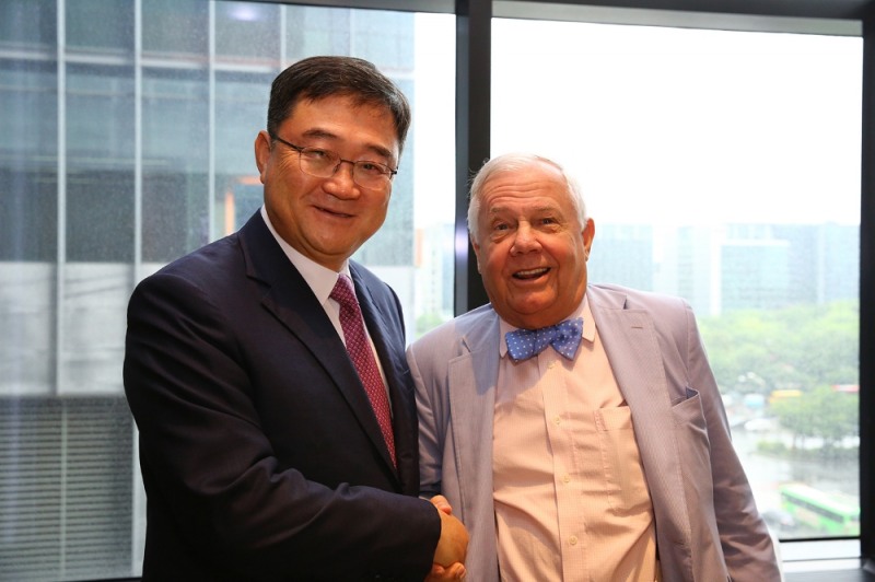 ▲구성훈 삼성증권 대표-짐 로저스 로저스홀딩스 회장./사진=삼성증권