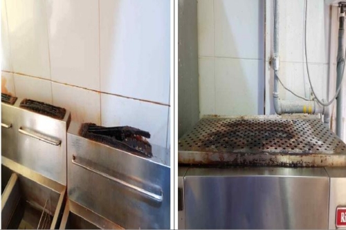 식품취급 시설 비위생적 관리 등 식품위생법 위반으로 적발된 치킨 프랜차이즈 주방 시설. 식품의약품안전처 제공