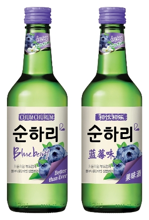 처음처럼 순하리 블루베리. 롯데주류 제공