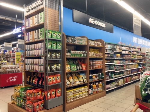 롯데마트 베트남 호찌민 고밥점 중소기업 제품 전용관. 롯데마트 제공