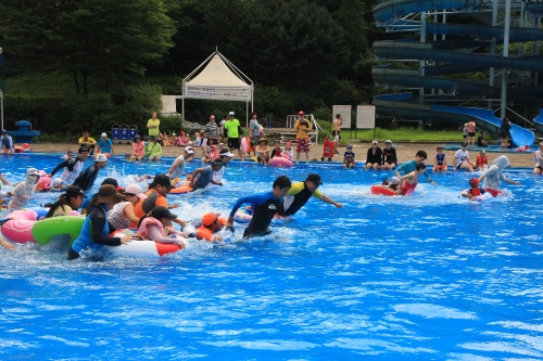 한화리조트 양평 야외수영장. 한화호텔앤드리조트 제공