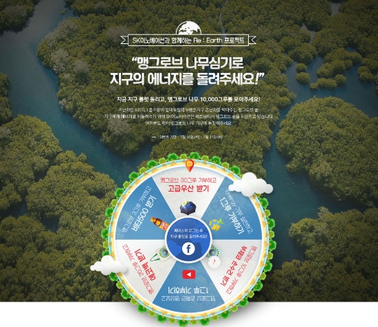 SK이노베이션, “페이스북으로 맹그로브 나무 기부 캠페인 참여하세요”