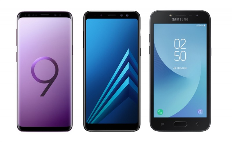 △올해 2분기 인도 시장서 선방한 삼성전자 ‘갤럭시S9’ ‘갤럭시A8’ ‘갤럭시J2프로’