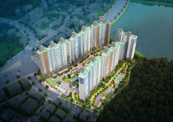 경산 선화지구 호반베르디움 조감도. /사진=호반건설산업.