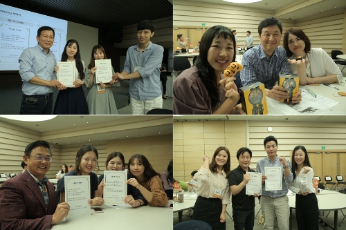 리버스 멘토링에 참여한 서정 CJ CGV 대표이사(맨 위 좌측에서 첫번째)와 임직원들. CJ CGV 제공