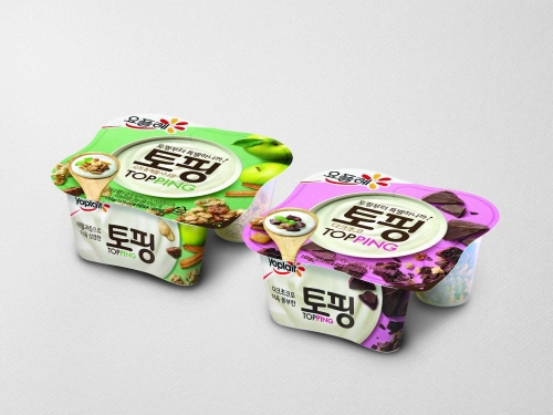 요플레 토핑 2종. 빙그레 제공