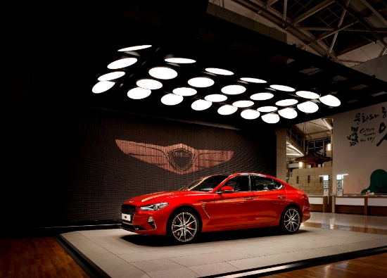 인천공항 제네시스 전시존. 사진=제네시스 브랜드.