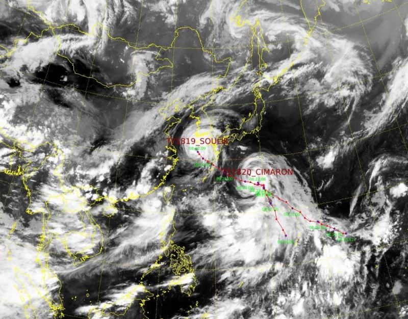 △제 19호 태풍 솔릭 이동 상황 / 사진=기상청