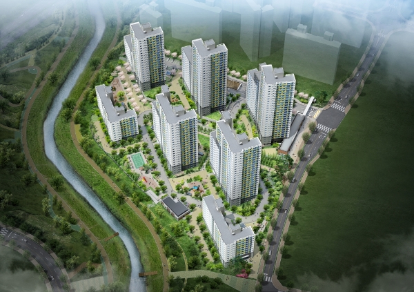양주 옥정 모아미래도 파크뷰 조감도. /사진=모아종합건설.