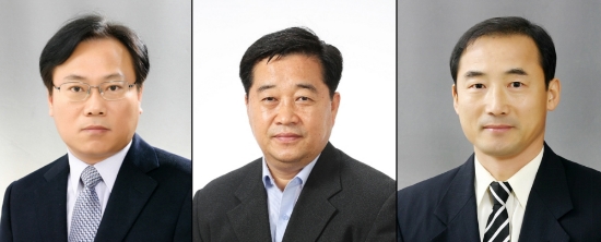 강환구(왼쪽부터) 현대중공업 사장, 정명림 현대일렉트릭 사장, 김숙현 해양사업대표(부사장). 사진=각사.
