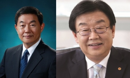 △라이나생명 홍봉성 사장 (좌), DB손해보험 김정남 사장 (우)