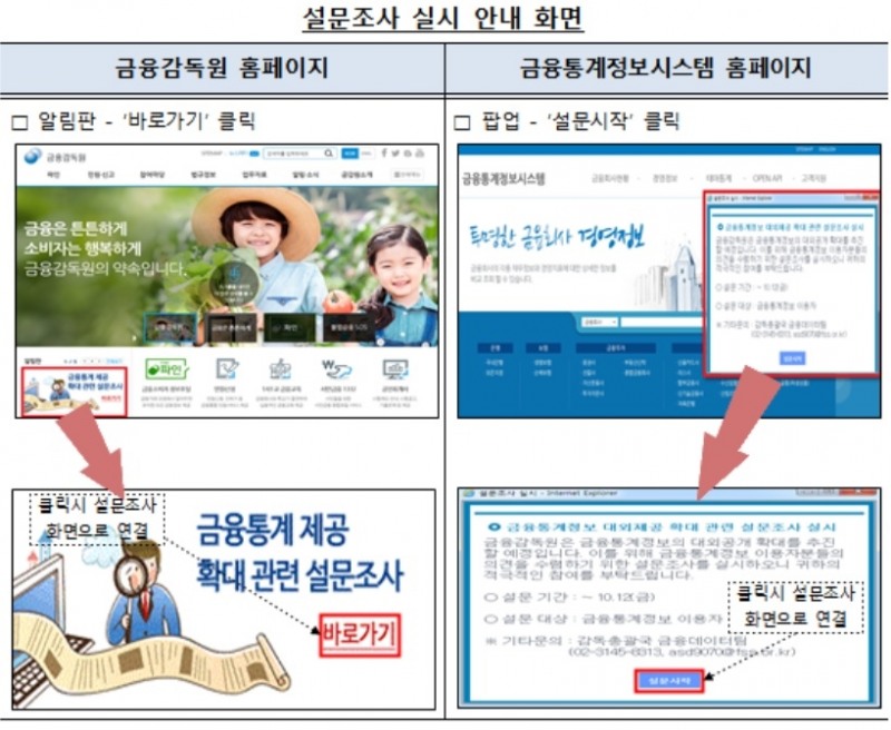 금감원, 금융통계정보 제공 확대 수요 설문조사 실시