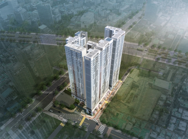 힐스테이트 범어 센트럴 조감도. /사진=현대건설.