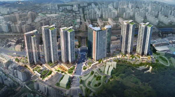 지금‧도농6-2구역 재개발사업 조감도. /사진=호반건설.