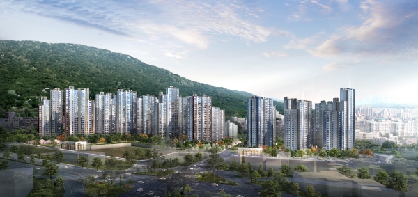 동래 래미안 아이파크 투시도. /사진=삼성물산, HDC현대산업개발 컨소시엄.