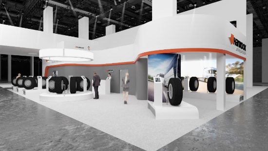 ‘IAA 상용차 전시회 2018(IAA Commercial Vehicles 2018)’ 부스 전경. 사진=한국타이어.