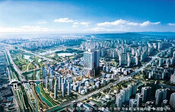 운정역 센트럴 하이뷰 조감도.