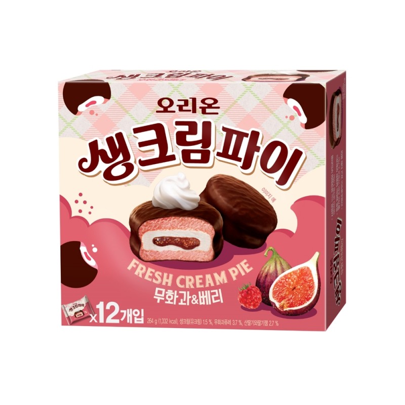 오리온, '생크림파이 무화과&베리' 출시
