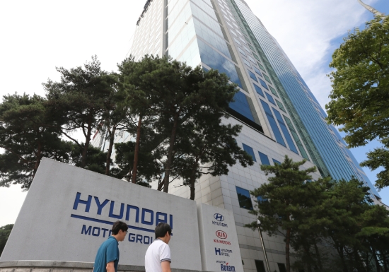 현대자동차 서울 양재동 본사 전경.