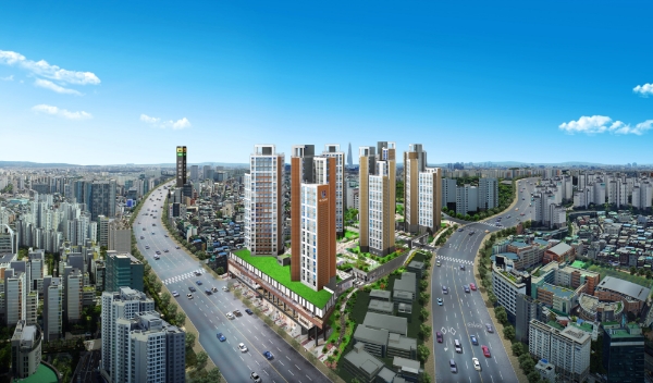 신당 파인힐 하나∙유보라 투시도. /사진=반도건설.