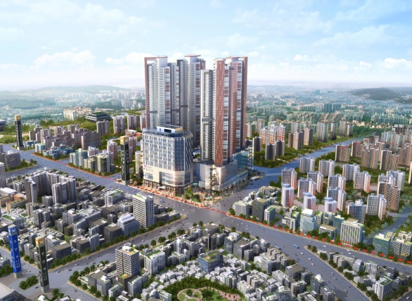 인천 미추홀 꿈에그린 조감도. /사진=한화건설.