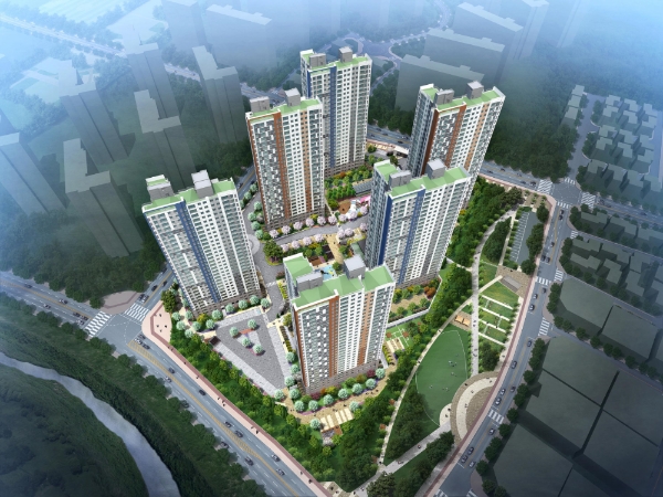 경산 하양지구 호반베르디움 조감도. 사진=호반건설.