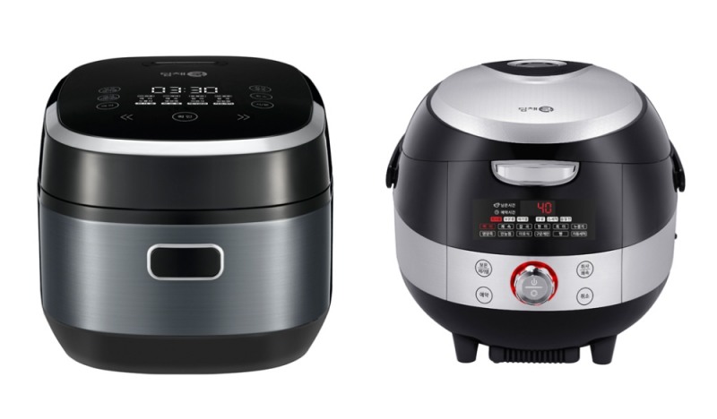 △딤채쿡 5인용 IH 전기보온밥솥과 딤채쿡 8인용 전자식 밥솥