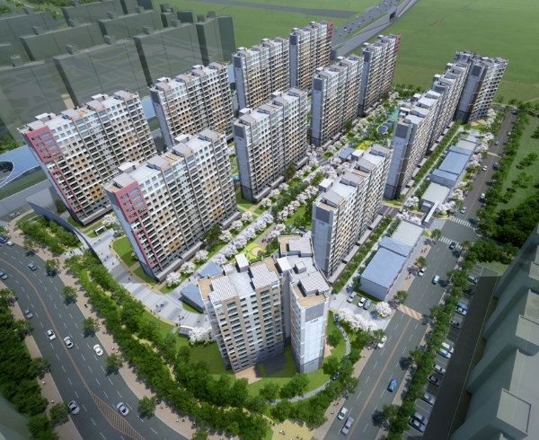 이달 분양 예정인 광주 '광산 쌍용예가 플래티넘' 조감도. 사진=쌍용건설.