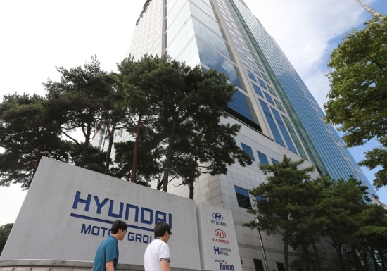 현대자동차 서울 양재동 본사 전경.