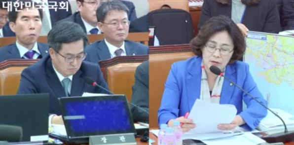 사진=29일 기재위 국감에 참석한 김동연 부총리