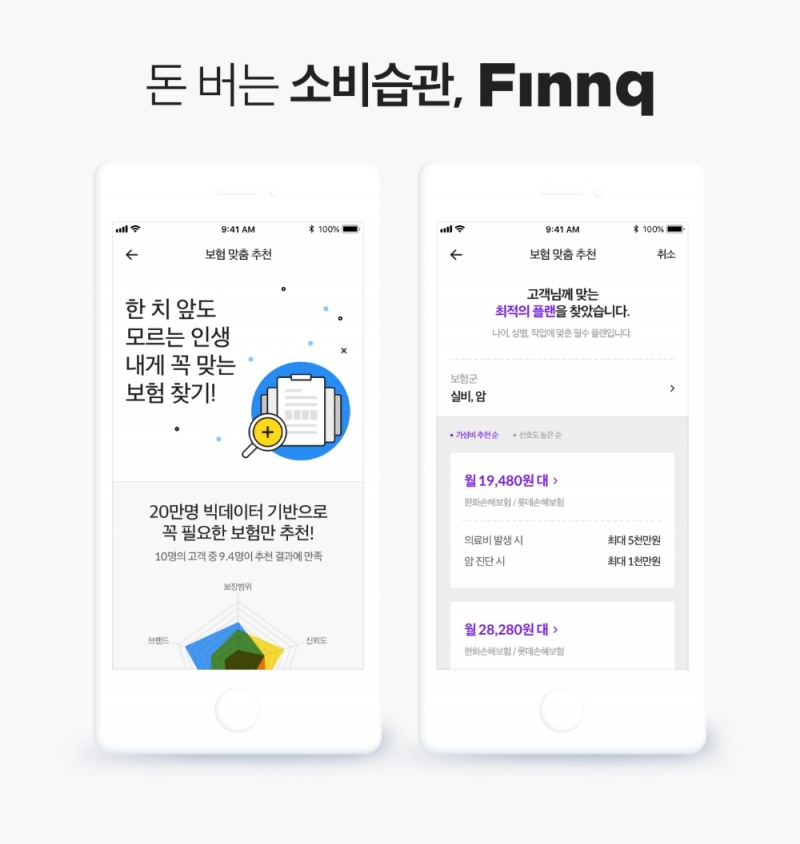 핀크, 고객 데이터 기반 보험 맞춤 추천 서비스 / 사진= 핀크
