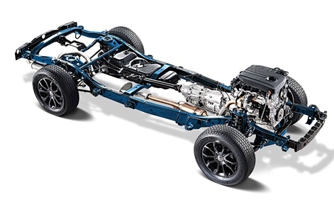 바디 온 프레임(프레임바디) 렉스턴스포츠. 출처=쌍용자동차.