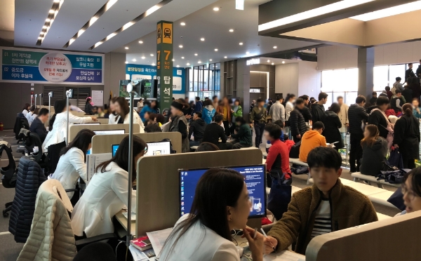 탑석센트럴자이 견본주택에 개관 3일간 5만3000여명이 방문했다. 사진=GS건설.