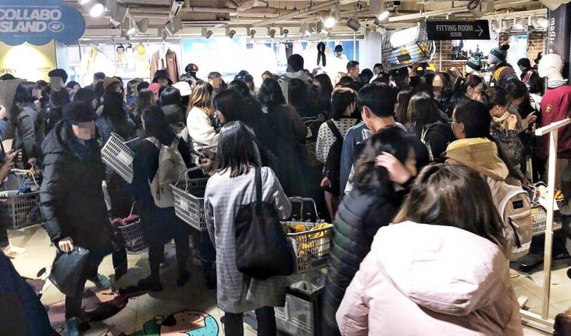 스파오 강남점 모습. /사진제공=이랜드