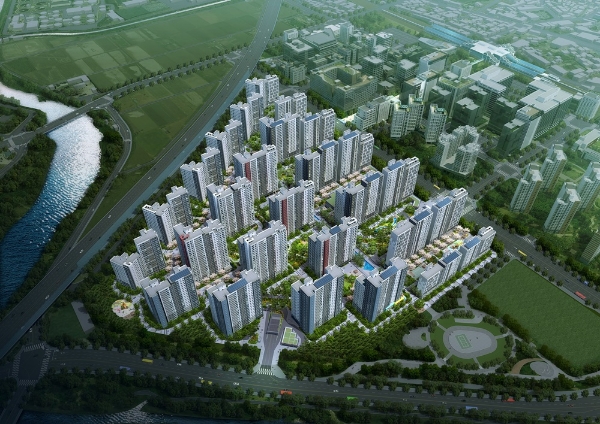 병점역 아이파크 캐슬 조감도. 사진=HDC현대산업개발·롯데건설 컨소시엄.