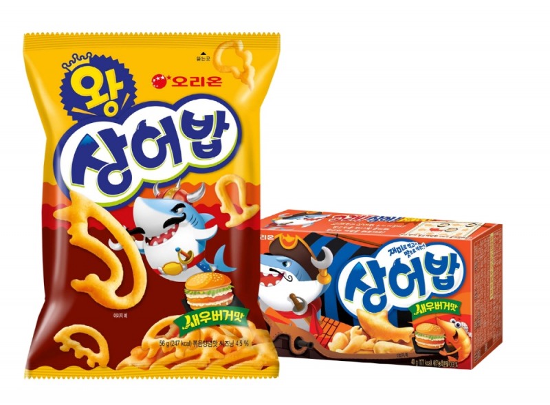 오리온, '왕상어밥 새우버거맛' 출시